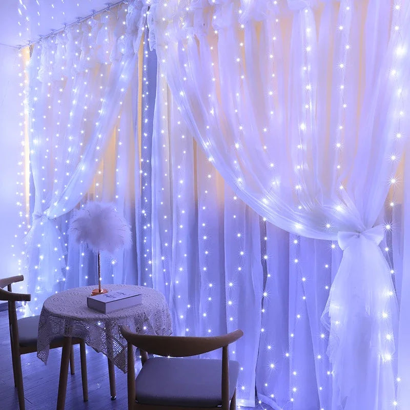 LED Christmas Curtain Fairy Lights.