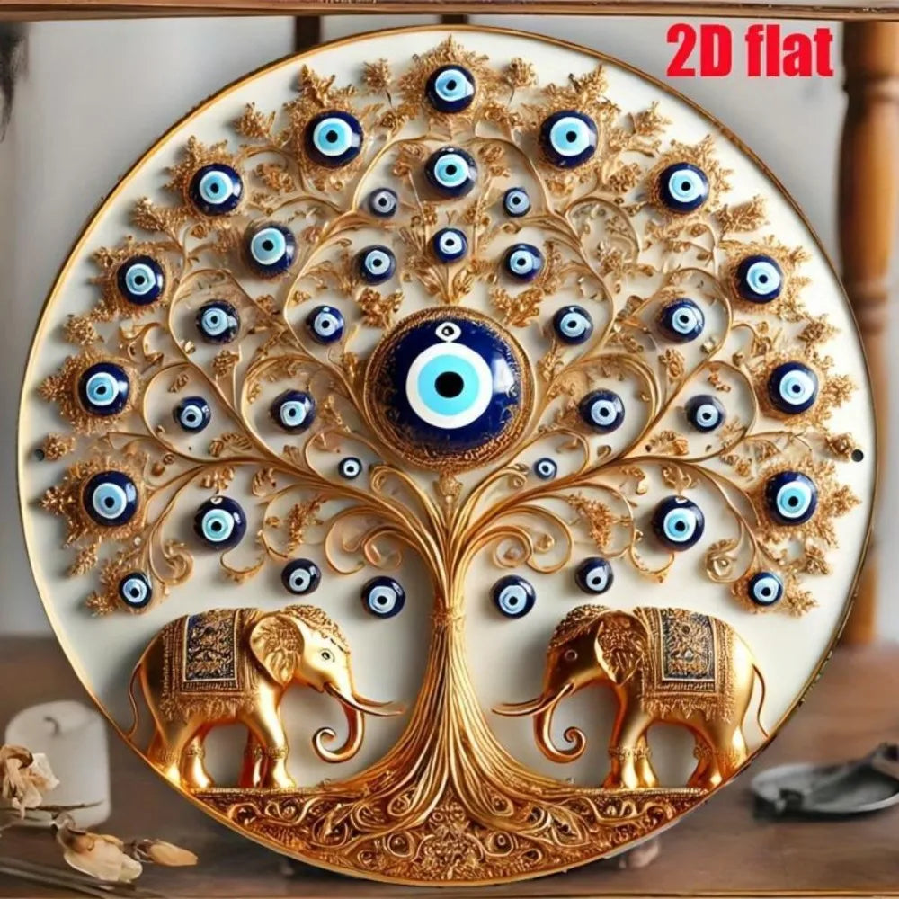 Evil Eye Round Wall Decor