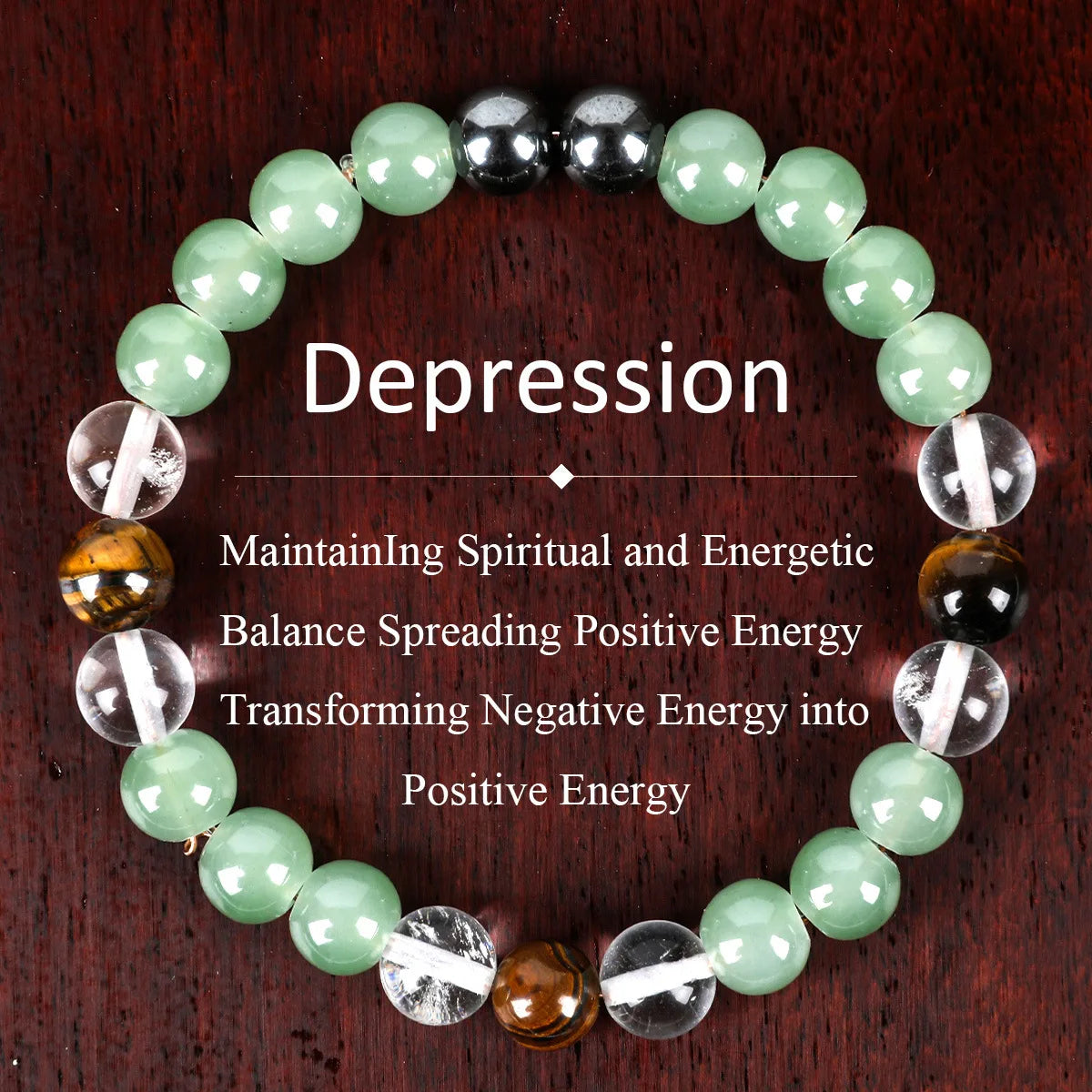 Attract Money Wealth Health Pulse Hematite Fashion Natural Stone Beads Bracelet for Women Men Party Jewelry Accessories Gifts