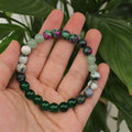 Fashion spring ladies jewellery green Agate family gifts Epiphany Women's Gift natural stone green bracelet new beginnings
