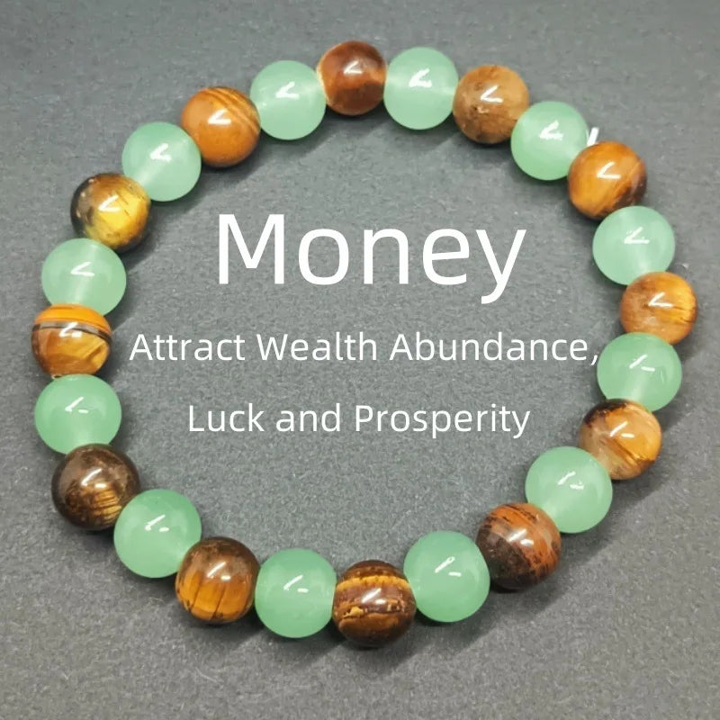 Attract Money Wealth Health Pulse Hematite Fashion Natural Stone Beads Bracelet for Women Men Party Jewelry Accessories Gifts