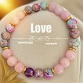 Colorful Imperial Jasper Rose Quartz Beaded Bracelet Women Fashion Jewelry for Love and Friendship bracelet for women charm