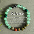 Depression Healing Crystal Beaded Bracelet Relieves Stress Anxiety Enhances Confidence Spiritual Inner Strength Jewelry Gift