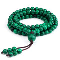 Charms Yoga 108 Red Turquoise Stone With Tassel Bracelet Hand Knotted Buddha Prayer Beads Meditation Mala Necklaces Bracelets