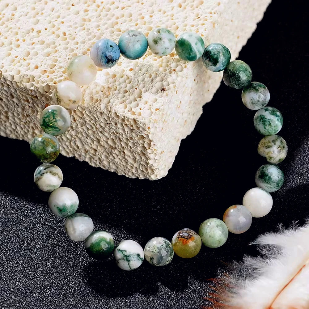 Depression Healing Crystal Beaded Bracelet Relieves Stress Anxiety Enhances Confidence Spiritual Inner Strength Jewelry Gift